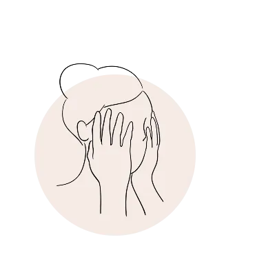 お顔のケア イラスト